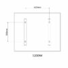 995x1195 Venice Picture NXT Gen Infrared Heating Panel 1200w - Electric Wall Panel Heater - Image 7