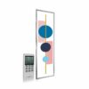 350W Abstract Geometry UltraSlim Picture NXT Gen Infrared Heating Panel - Electric Wall Panel Heater