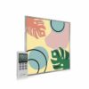 595x595 Abstract Leaves Image NXT Gen Infrared Heating Panel 350W - Electric Wall Panel Heater - Image 2