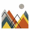 595x595 Abstract Mountains Image NXT Gen Infrared Heating Panel 350W - Electric Wall Panel Heater - Image 3
