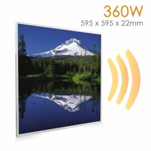 595×595 Lakeside Mountain NXT Gen Infrared Heating Panel 350w