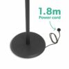 2100W EQ Heat Electric Mushroom Patio Heater (Available In Black And Silver) - Image 8