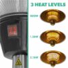 2100W EQ Heat Electric Mushroom Patio Heater (Available In Black And Silver) - Image 5