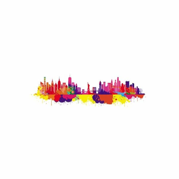 350W New York Skyline Splash UltraSlim Picture NXT Gen Infrared Heating Panel - Electric Wall Panel Heater - Image 3