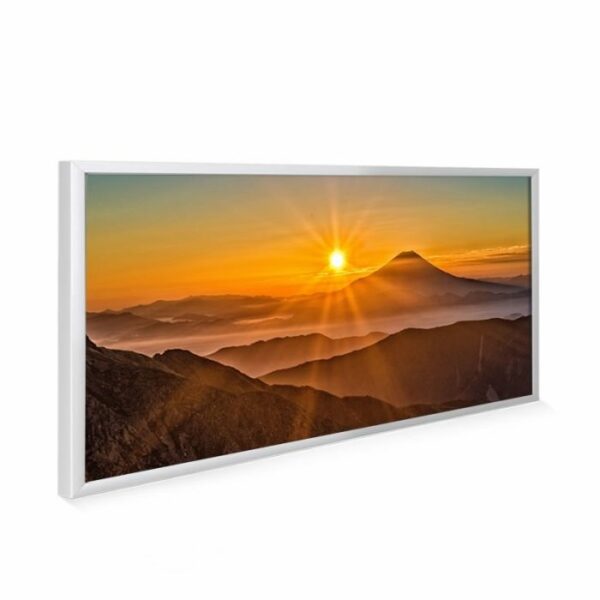 595x1195 Mountain Sunset Picture NXT Gen Infrared Heating Panel 700w - Electric Wall Panel Heater